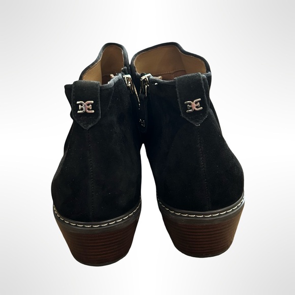 Sam Edelman Black Suede Ankle Booties - Picture 4 of 7